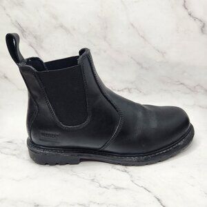 Worx Red Wing Shoes Black Leather Work Boots Steel Safety Toe Men's 13WW